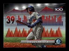 DIEGO CARTAYA ⚾ 2024 Bowman Chrome Scouts Top 100 #BTP-39  LA Dodgers