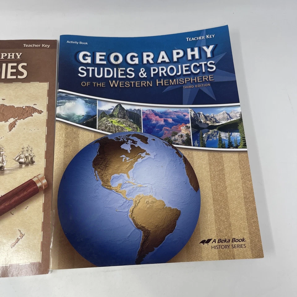 Abeka World Geography Map Studies & Projects Teacher Key Lot - Image 3 of 4