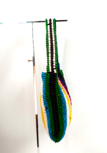 Sam Edelman Haden Rainbow Wooden Beaded Tote Shoulder Bag Rare - Picture 2 of 7