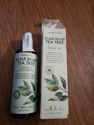 Pharm to Table Scalp Relief Tea Tree Leave-In Conditioner, Relieve Itchy Dry New