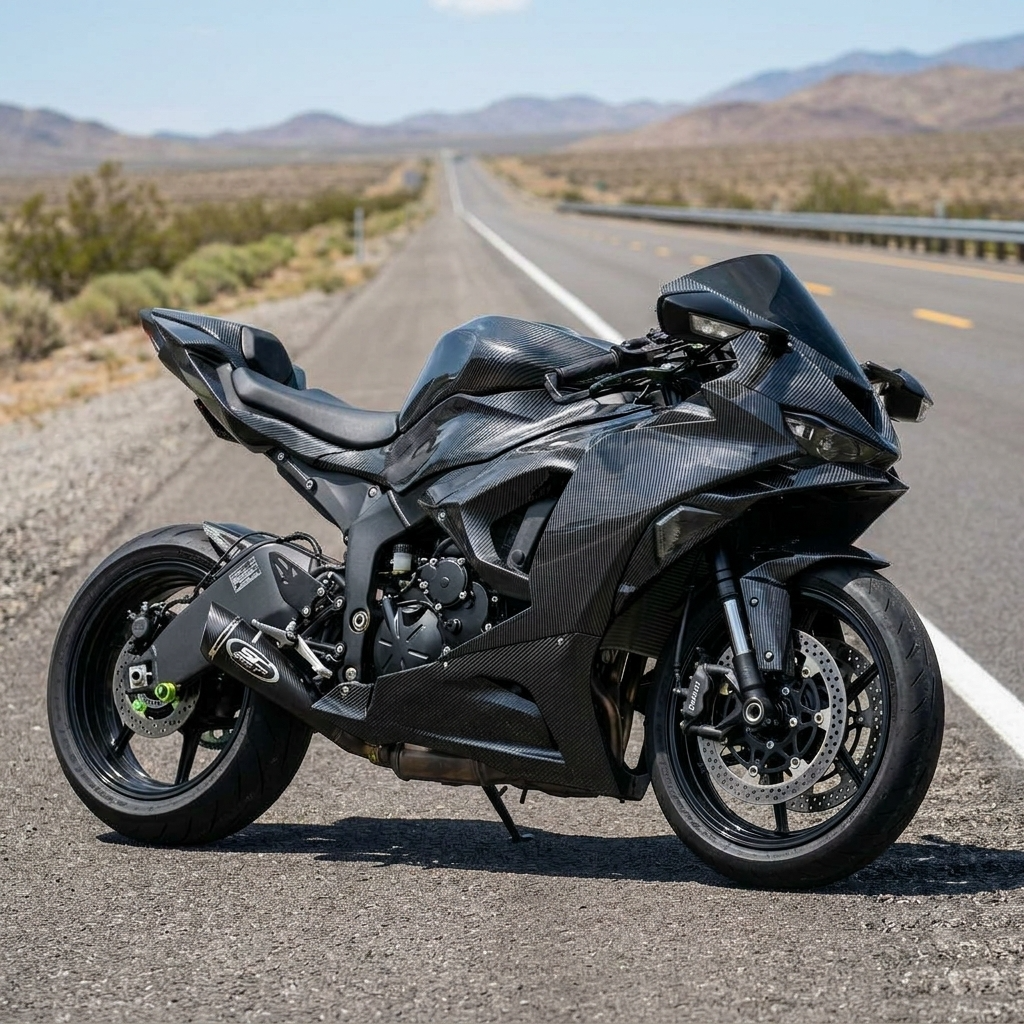 FSM Injection Carbon Fiber Full Fairing Fit for Kawasaki 2024-2026
