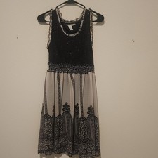 Black and Tan Monochrome Dress