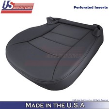 2005-2013 Fits Chevrolet Corvette Leather Front Driver Bottom Seat Cover Ebony 2005-2013 Fits Chevrolet Corvette Leather Front Driver Bottom Seat Cover Ebony