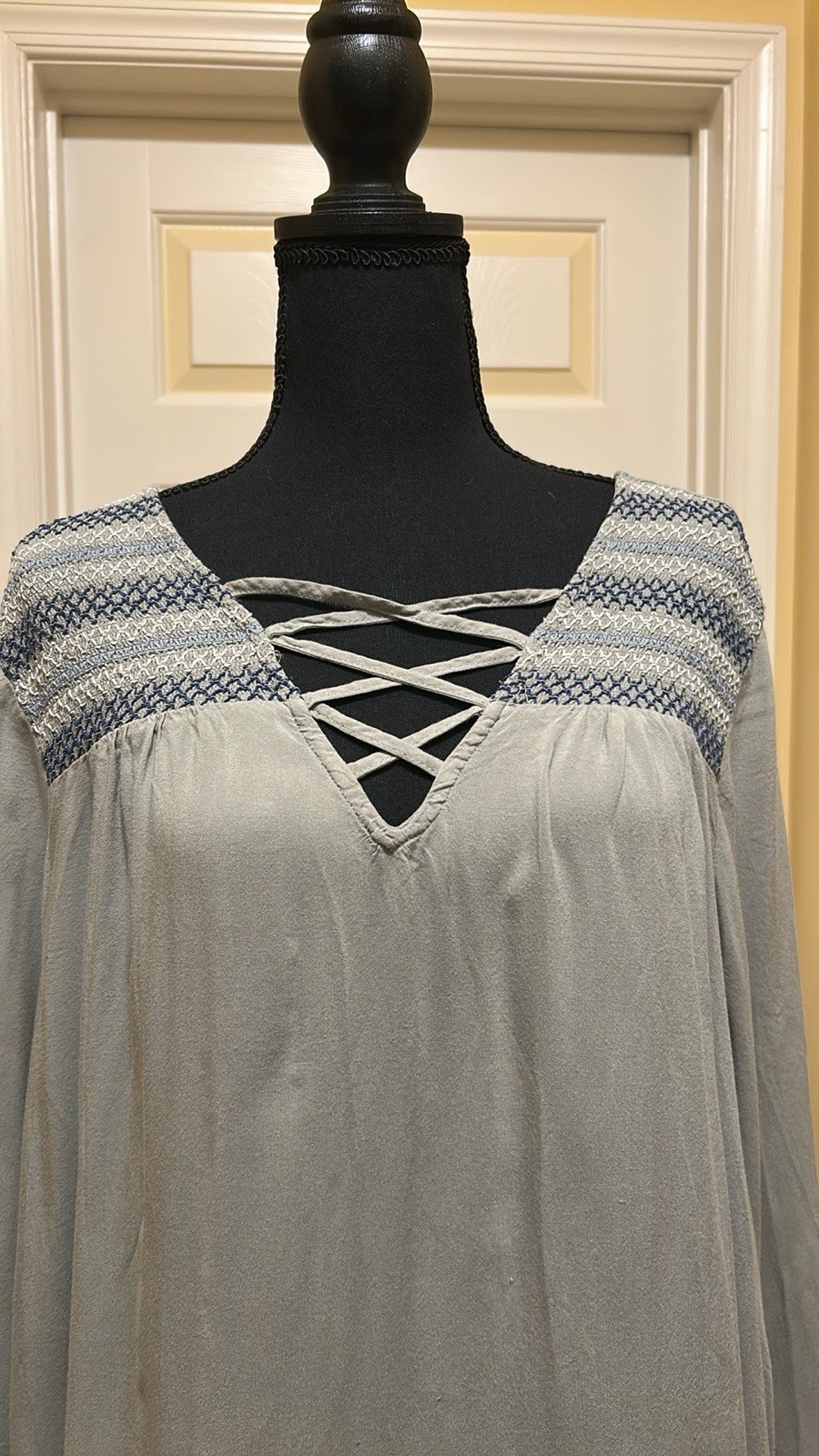 Avenue Greenish/Gray Women’s Plus 18/20 Top image 2