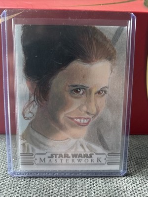 Topps Star Wars Masterwork 1/1 Princess Leia Sketch Artist Sean Matthew s Auto