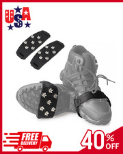 Ice Cleats for Shoes and Boots Traction Ice Shoes Grippers Anti-Skid 7 Point