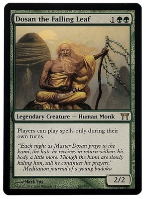 MTG Champions of Kamigawa Dosan the Falling Leaf EX+ x1