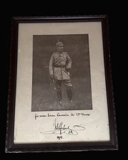 Framed Photograph of Kaiser Wilhelm II – Signed & Dated 1916