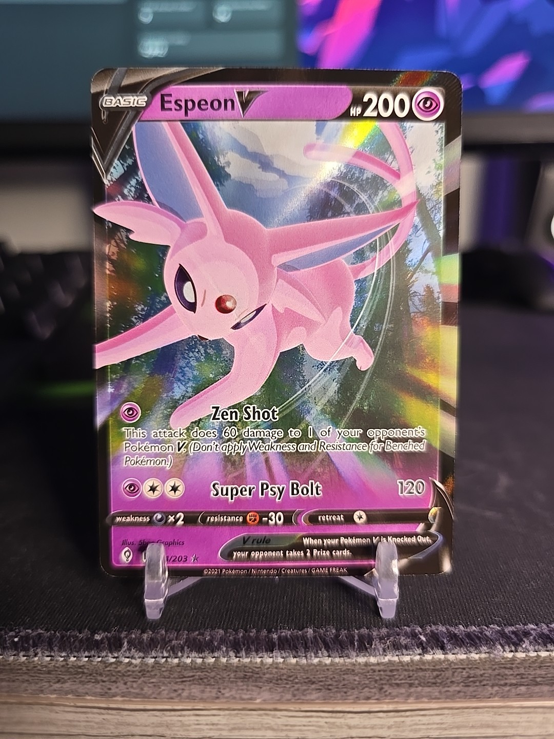 Espeon V 64/203 Ultra Rare Full Art Evolving Skies NM/MT Pokémon TCG 2021