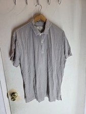 Buck Mason Men's Polo Shirt XLarge Gray 100% Cotton