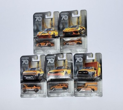 2023 Matchbox Moving Parts 70th Anniversary Special Edition SET OF 5-1:64 NEW