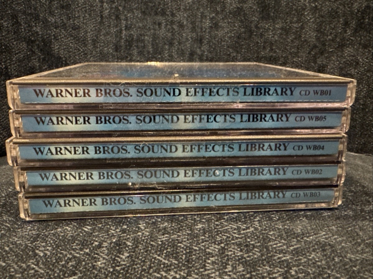 Complete 5 Disc Warner Bros Sound Effects Library 1992 CD Set