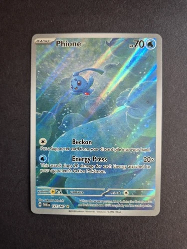Phione 175/167 Twilight Masquerade Illustration Rare Card Pokémon TCG