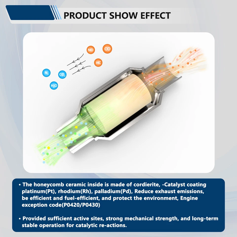 Catalytic Converter 16450/16451/16351 For Honda Pilot 3.5L 2005/2006/2007/2008 Foto 4 de 4