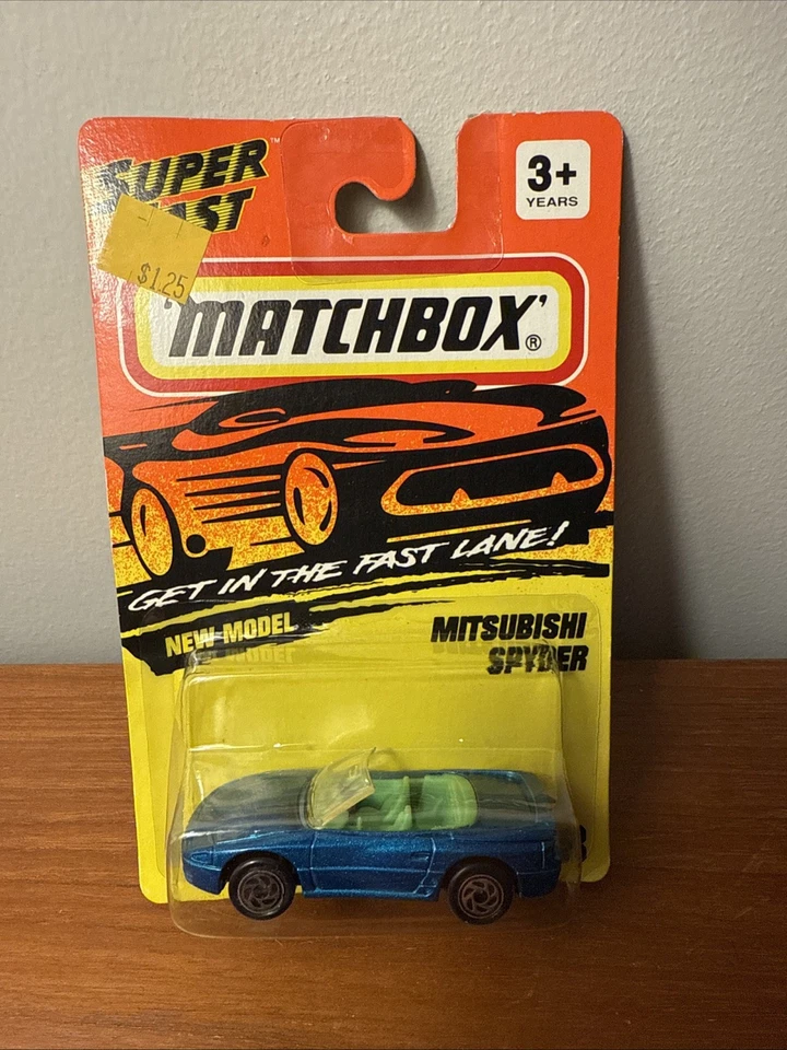 Matchbox Mitsubishi 3000GT Spyder 1994 vintage 1:64 sin usar, en caja azul - sin gráficos Foto 2 de 4