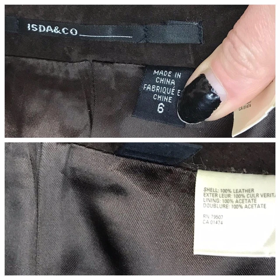 Pantalón de cuero negro y2k bolsillos cintura alta, pequeño desgaste super suave Foto 3 de 4