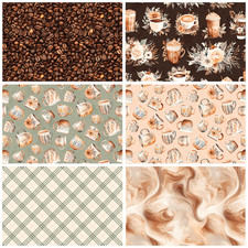 COFFEE TIME COTTON FABRIC RANGE By Riley Blake * Quilting * Craft * Dressmaki...