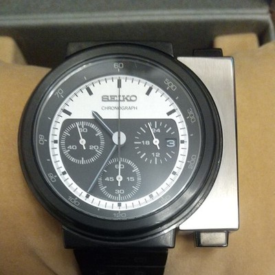 SEIKO セイコー SCED041 Spirit Giug Seiko Spirit Black/Silver Men's Watch - SCED041 for sale online