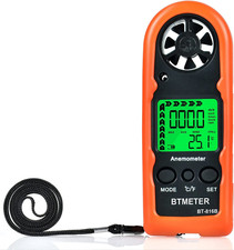 Handheld Anemometer Compact Digital Wind Speed Meter Gauge for Air Velocity