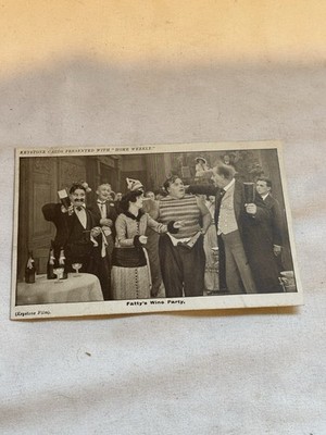 Vintage FATTY ARBUCKLE & MABEL NORMAND  Fatty s Wine Party  Post Card. (1914).