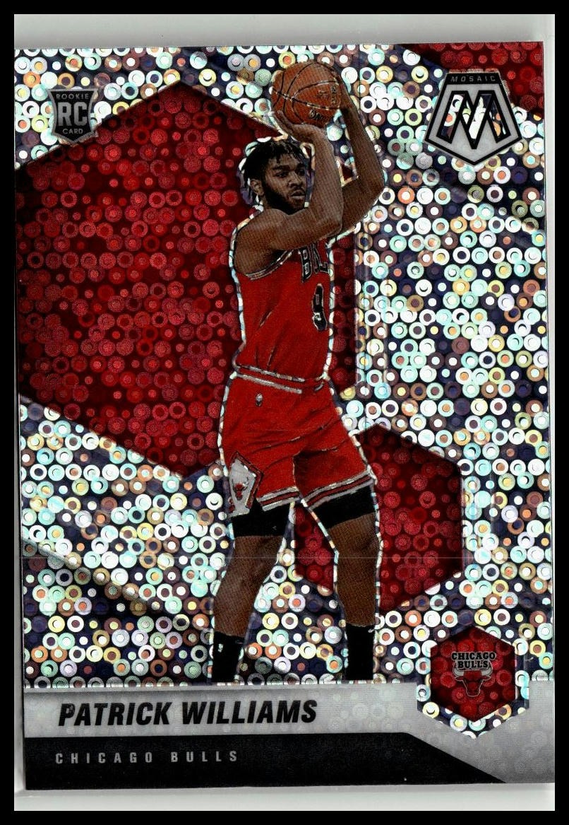 2020-21 Panini Mosaic #206 Patrick Williams Mosaic Fast Break Silver