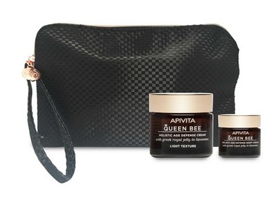 Queen Bee Light Cream 50ml & Night Cream 15ml Apivita Promo