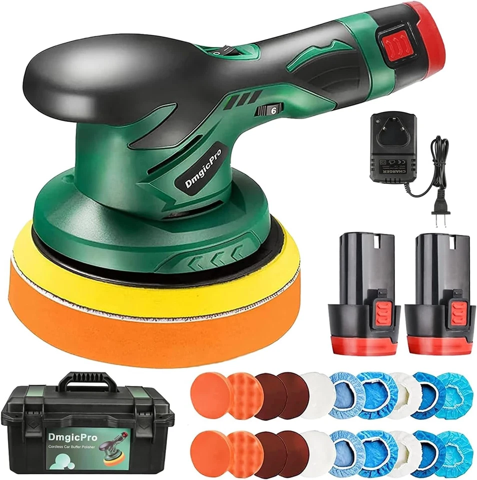 Portable Wireless Car Polisher - 5000 RPM, 20 Attachments for Ultimate Detailing - Image 3 of 4