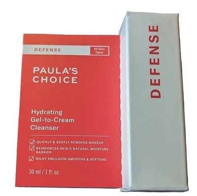 Paula s Choice Defense Hydrating Gel to Cream Cleanser x 3, 1 fl. oz. x 3, NIB