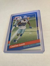 2021 donruss football #91-8 ceedee lamb dallas cowboys