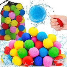 60PCS Reusable Water Balloon Reusable Water Balloons for Outdoor Toys Soft