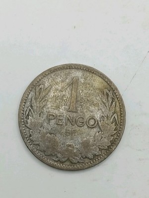 1926 BP Hungary 1 Pengo Silver 640 Coin Nicholas Horthy Rare KM# 510