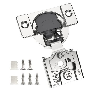 20 Pack 1/2'' Overlay 3D Soft Close Concealed Hinge for Face Frame Door, Smoot...