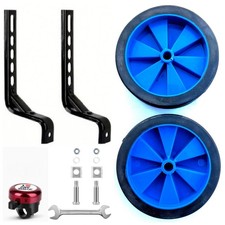 2pcs Stützräder Sicherheitsstützräder 12 14 16 18 20 Zoll Kinderfahrrad + Glocke