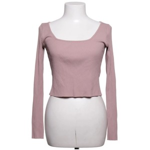 H&M, Crop Top, Größe: S, Pink, Baumwolle/Elasthan/Polyester, Einfarbig #dpF