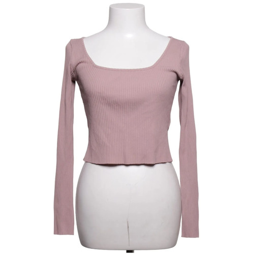 H&M, Crop Top, Größe: S, Pink, Baumwolle/Elasthan/Polyester, Einfarbig #dpF