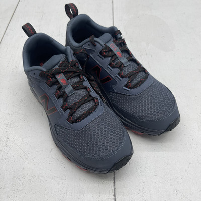 New Balance 510 V5 Gray/Red Lace Up Sneakers Mens Size 9 MID510G5