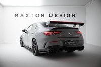 Maxton Design Carbon Heckspoiler HeckflüGel Standfuß Innen + Led Passend FüR Mer