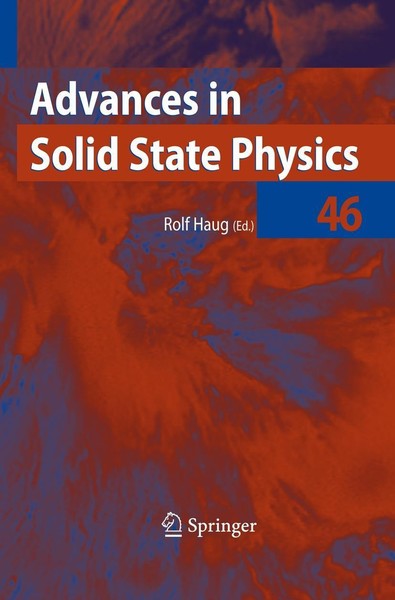 Advances In Solid State Physics 46 Rolf Haug-image