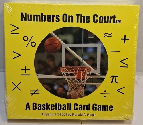Original 2001 NUMBERS ON THE COURT A Basketball Card Game New Sealed