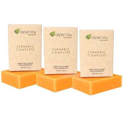 Turmeric Soap for Face & Body - With Organic Shea Butter, Chamomile & Calendula