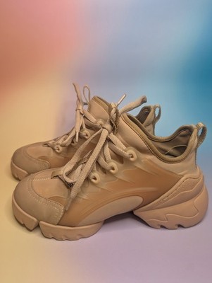 Christian Dior D-Connect chunky Sneaker Women s blush beige Size 35
