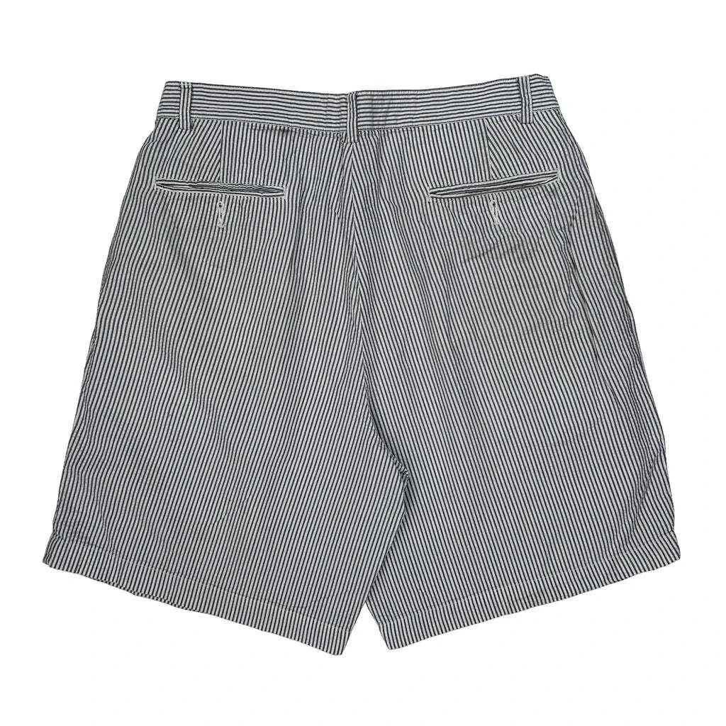 Polo By Ralph Lauren Striped Chino Shorts - 32W 8L Blue Cotton
