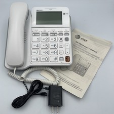 AT T CL4940 Corded Answering System Phone w/ Backlit Large Display Big Buttons