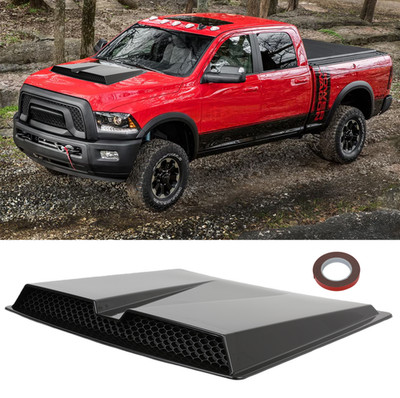 Front Air Flow Intake Hood Scoop Vent Cover Glossy For Dodge Ram 1500 2500 3500
