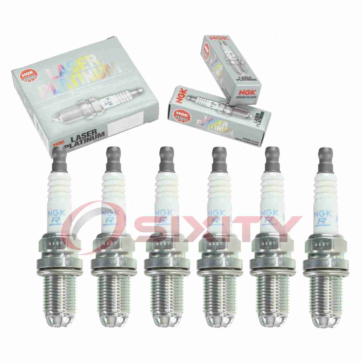 6 pc NGK Laser Platinum Spark Plugs for 2002-2003 Saturn Vue 3.0L V6 zm