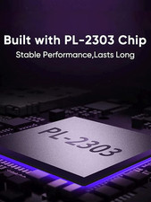 USB to RS232 Male Adapter with PL2303 Chipset, USB to DB9 Serial Converter fo...