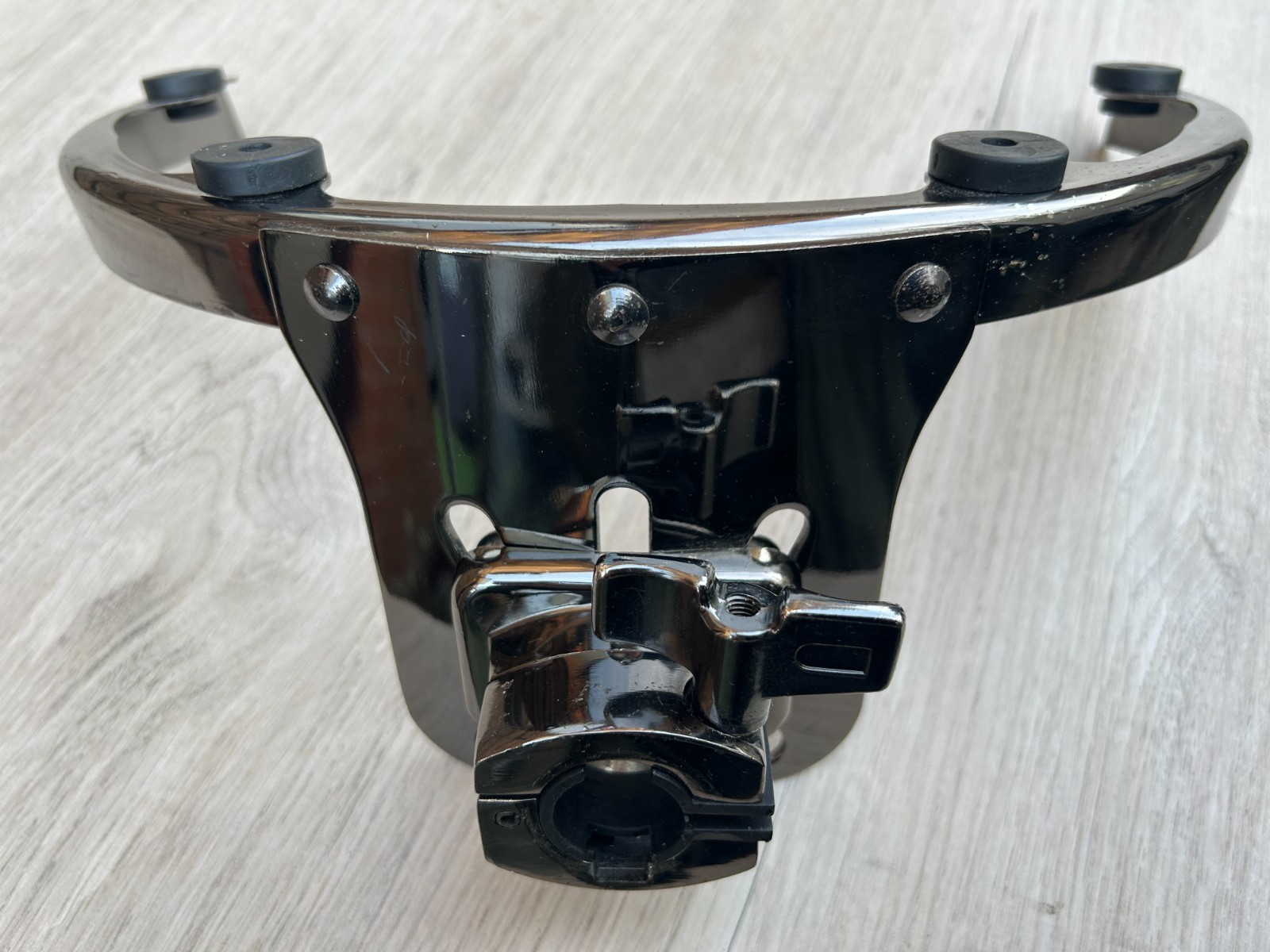 Black Nickel 10" 6-Lug Tom Rim Mount Suspension 22mm Tom Mount photo 4