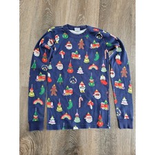 Hanna Andersson Kids Christmas Pajama Top Size 14 - Pickle Ornaments 8