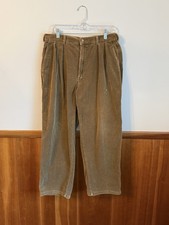 Vintage Made In USA Polo Ralph Lauren Corduroy Pants. Pleated, 32  Waist