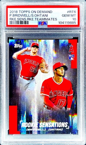 Shohei Ohtani ROOKIE RC TOPPS ON DEMAND LOS ANGELES ANGELS GEM MINT PSA 10